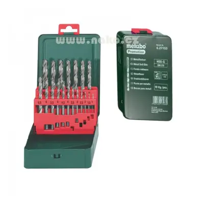 Metabo sada vrtáků HSS- G 19 dílů 1-10mm po 0,5mm 627153