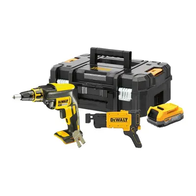 DeWALT DCF620E1K bezuhlíkový aku šroubovák na sádrokarton XR POWERSTACK LiIon 18V 1x1,7Ah