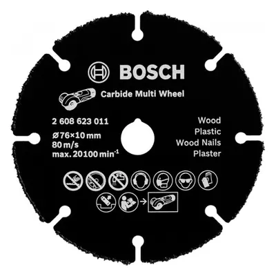 BOSCH rozbrušovací kotouč z tvrdokovu Multi Wheel 76mm pro GWS 12V-76, 2608901196