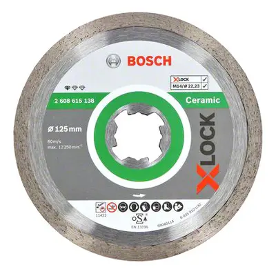 BOSCH diamantový řezný kotouč na keramiku 125mm X-LOCK, standard for Ceramic, 2608615138