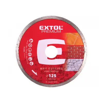 EXTOL PREMIUM kotouč diamantový celoobvodový pr. 125, 108732