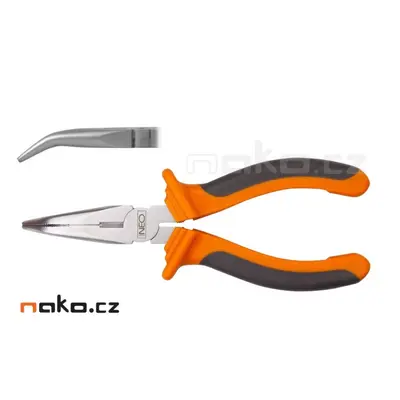 NEO TOOLS kleště dlouhé zúžené zahnuté 200mm 01-016