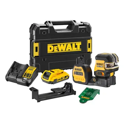 DeWALT DCE822D1G18 křížový laser s olovnicí zelený 12/18V 1x18V/2,0Ah v kufru Tstak