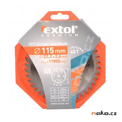 EXTOL PREMIUM EXTOL pilový kotouč s SK plátky 115x1,3x22,2 8803203