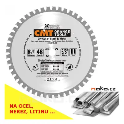 CMT C22654807M XTREME pilový kotouč 190x30mm Z48 TCG na ocel a nerez