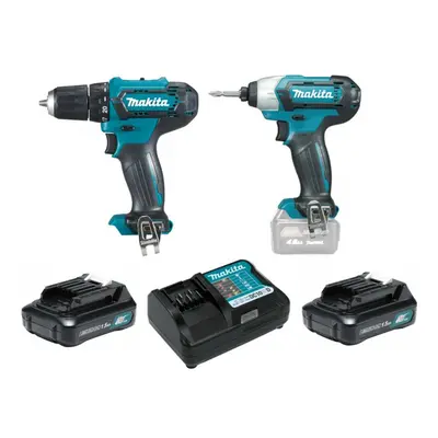 MAKITA CLX224X aku vrtačka DF333DZ+utahovák TD110DZ, 2x Li-Ion 12V/1,5Ah