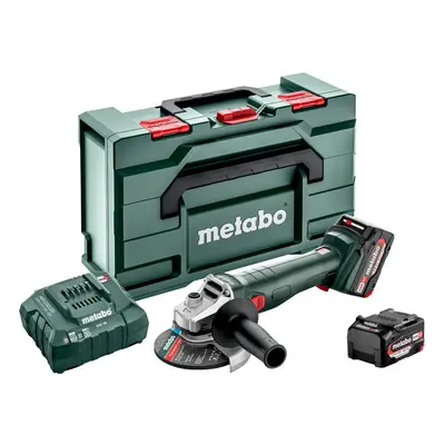 METABO W 18 L 9-125 aku úhlová bruska 18V LiIon 2x4Ah Metabox 602247510