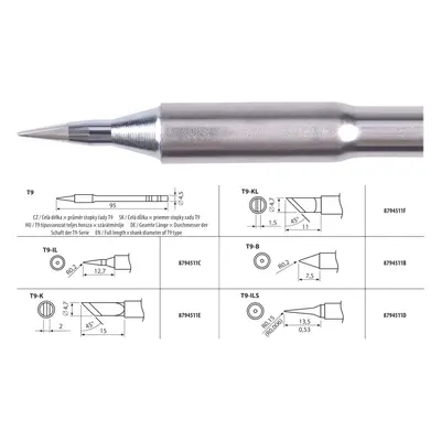 EXTOL INDUSTRIAL 8794511C hrot pájecí T9-IL - 0,2x12,7mm