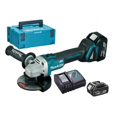 MAKITA DGA504RTJ aku úhlová bruska 125mm LiIon LXT 18V 2x5Ah Makpac