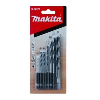 MAKITA D-62371 sada vrtáků do dřeva 7dílná, upnutí 1/4"