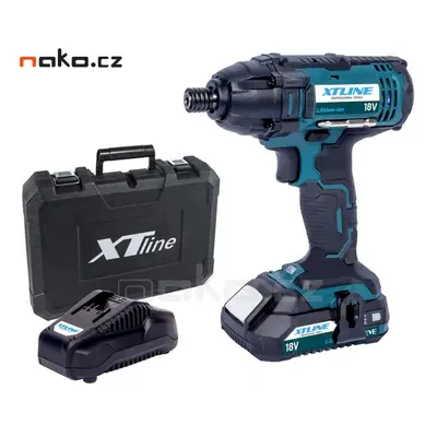 XTline XT102760E aku rázový utahovák 1/4" 18V LiIon 1x2Ah