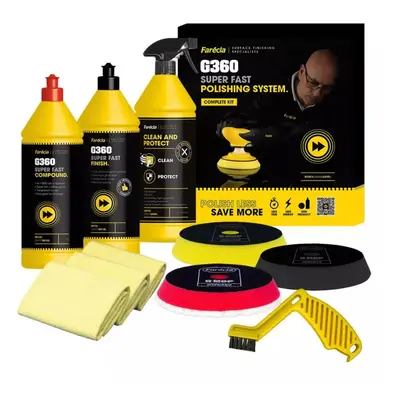 FARÉCLA KT3018 leštící set super Fast System Complete Kit G360 (66254423797)