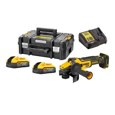 DeWALT DCG409H2T bezuhlíková aku úhlová bruska 125mm 18V XR LiIon 2x5Ah POWERSTACK