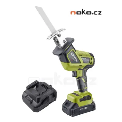 EXTOL CRAFT 402454 bezuhlíková aku pila ocaska jednoruční BRUSHLESS 20V LiIon 2Ah