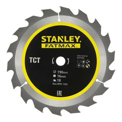 STANLEY STA15370 pilový kotouč TCT/HM 190x16mm 18Z