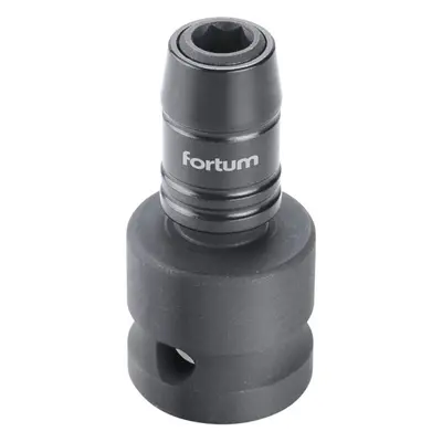 Rázový adaptér 1/2"čtyřhran na hroty 1/4" CrMoV FORTUM 4790002