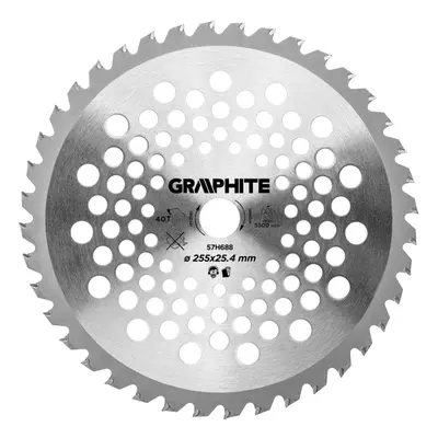 GRAPHITE 57H688 pilový kotouč pro křovinořezy 255x1,25x25,4mm 40Z