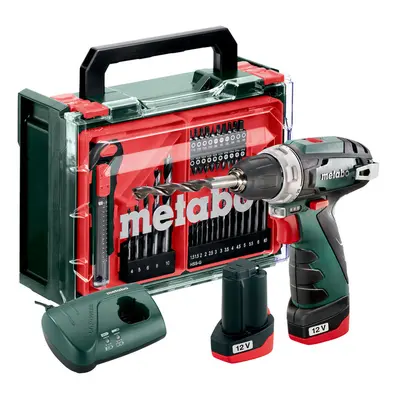 METABO PowerMaxx BS Basic Set aku šroubovák 12V 2x2Ah LiIon mobilní dílna 600092880