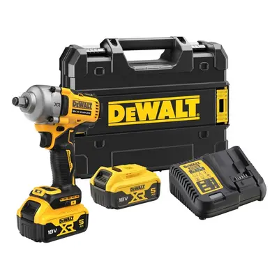 DeWALT DCF891P2T bezuhlíkový rázový utahovák 18V v kufru Tstak 2x5,0Ah