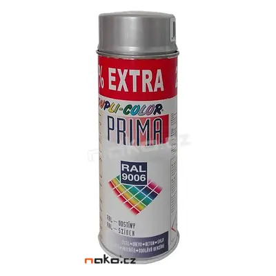 DUPLI-COLOR PRIMA RAL 9006 sprej šedý - bílý hliník 500ml PR9006.5