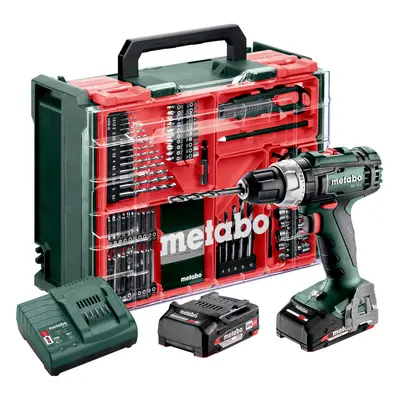 METABO BS 18 L SET aku vrtačka MOBILNÍ DÍLNA 18V 2x2Ah LiIon metaBOX 602321710