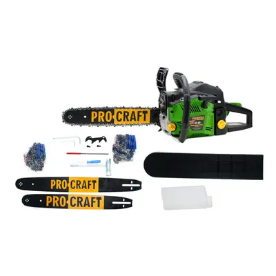 PROCRAFT GS-50/2 benzínová motorová řetězová pila 40+45cm