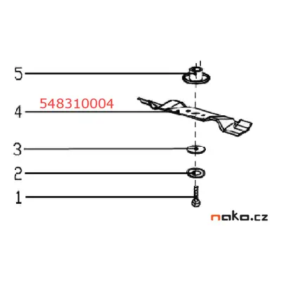 HECHT 548310004 žací nůž pro 548 SW od r. 2020