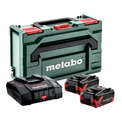 METABO sada Basic Set 18V LiHDX (2x akumulátor 8,0Ah+nabíječka ASC290+metaBox145) 685305