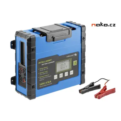 HOGERT HT8G613 elektronická nabíječka autobaterií 12V 15A