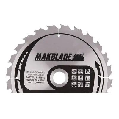 MAKITA B-21989 pilový kotouč 260x2,3X30mm 24Z MAKBLADE