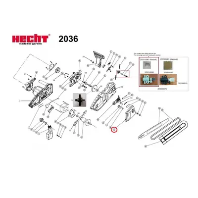 HECHT 203500046 boční kryt řetězky H2036