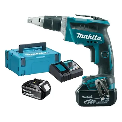 MAKITA DFS452RTJ aku šroubovák na sádrokarton LiIon LXT 18V 2x 5Ah kufr Makpac