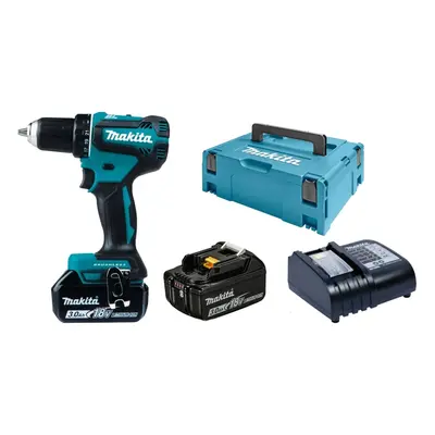 MAKITA DDF485SFJ bezuhlíkový aku vrtací šroubovák LiIon 18V 2x 3.0Ah systainer