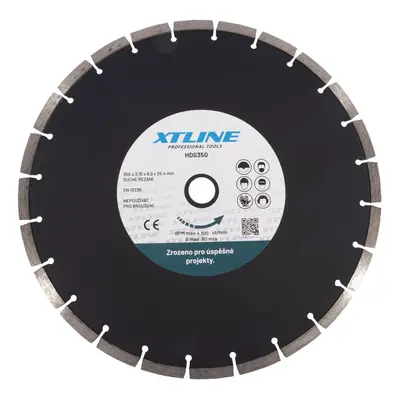 XTline HDS350 kotouč diamantový řezný segmentový 350x25,4mm