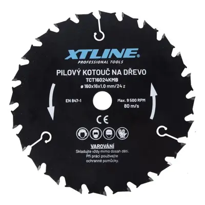 XTline TCT16024KMB kotouč pilový vidiový 160x16mm 24z