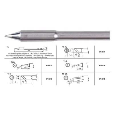 EXTOL INDUSTRIAL 8794511B hrot pájecí T9-B - 0,2x7,5mm