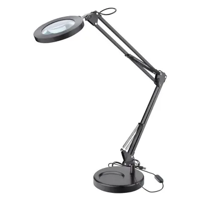 EXTOL LIGHT 43160 stolní lampa s lupou, 1300lm, 5x zvětšení, USB