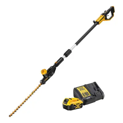 DeWALT DCMPH566P1 aku nůžky na živé ploty s dlouhou násadou 18V 1x5,0Ah XR LiIon