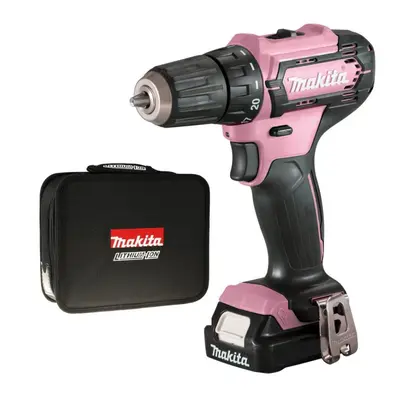 MAKITA DF333DSAP1 růžová aku vrtačka a šroubovák LiIon 12V 2Ah CXT PINK