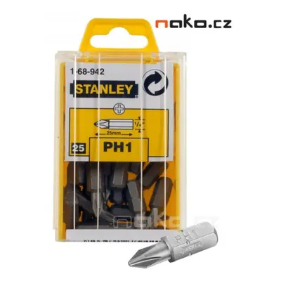 STANLEY 1-68-942 sada bitů PH1 x 25mm 25ks