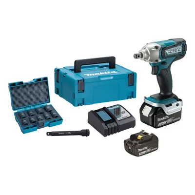 MAKITA DTW190JX3 aku rázový utahovák 1/2" LiIon LXT 18V 2x 3Ah