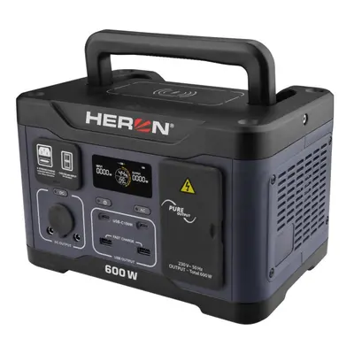 HERON 8896800 nabíjecí a napájecí aku stanice 600 W, 512 Wh LiFePo4