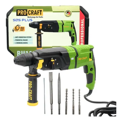 PROCRAFT BH1100 kombinované vrtací a sekací kladivo SDS+ 3,2J