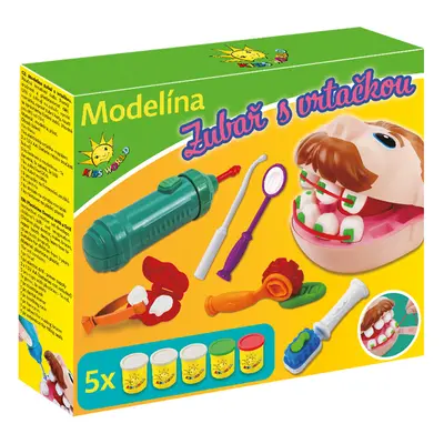 Kids World Modelína zubař s vrtačkou ZB005