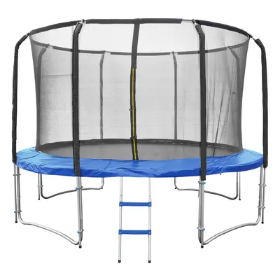 Fitness King Trampolína DELUXE 366 cm + ochranná síť + schůdky