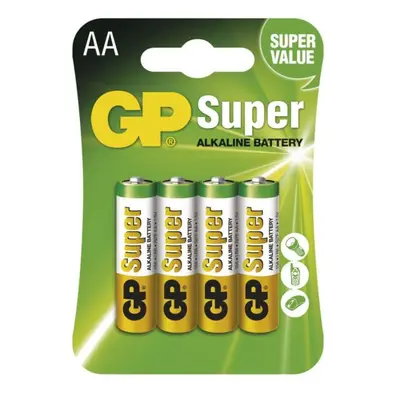 GP Batteries Super alkalická baterie GP 1,5V AA 4ks 1013214000