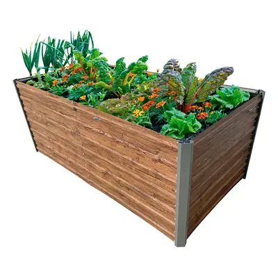 Garden King Vyvýšený záhon AGRO BED 200 x 77 x 100 cm, 3D design dřevo, kov BZV24