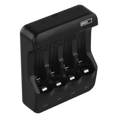 Emos Nabíječka baterií pro 4 x AA/AAA, 300 mA, napájení USB 5V/1A, BCN-40