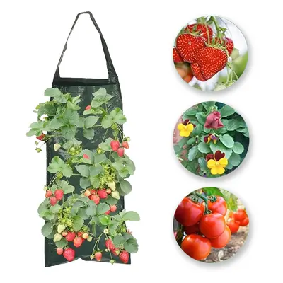 Garden King Závěsný pytel na pěstování rostlin VEGGIE 8 otvorů, textil 25 x 59 cm, zelený