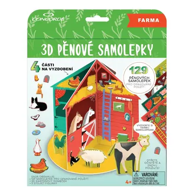 Concorde 3D pěnové samolepky - farma